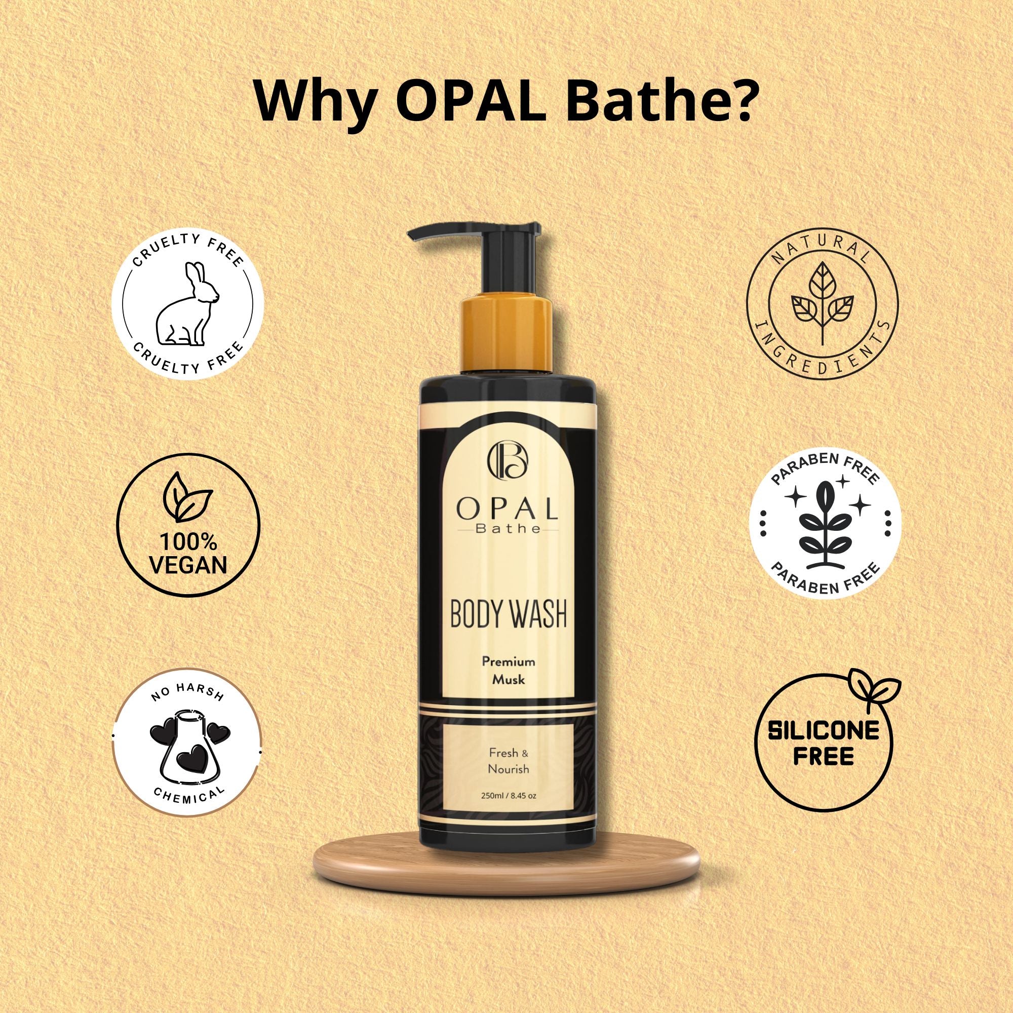 OPAL Bathe Musk & Rose Body Wash Combo